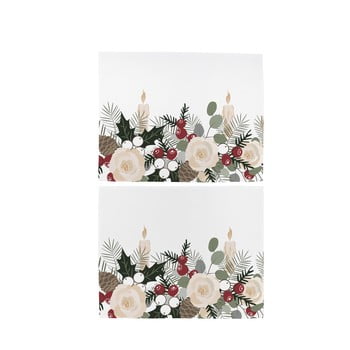 Set 2 șervețele de crăciun din bumbac butter kings fir branches, 45 x 35 cm