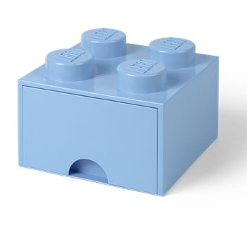 Cutie pătrată pentru depozitare lego®, albastru deschis