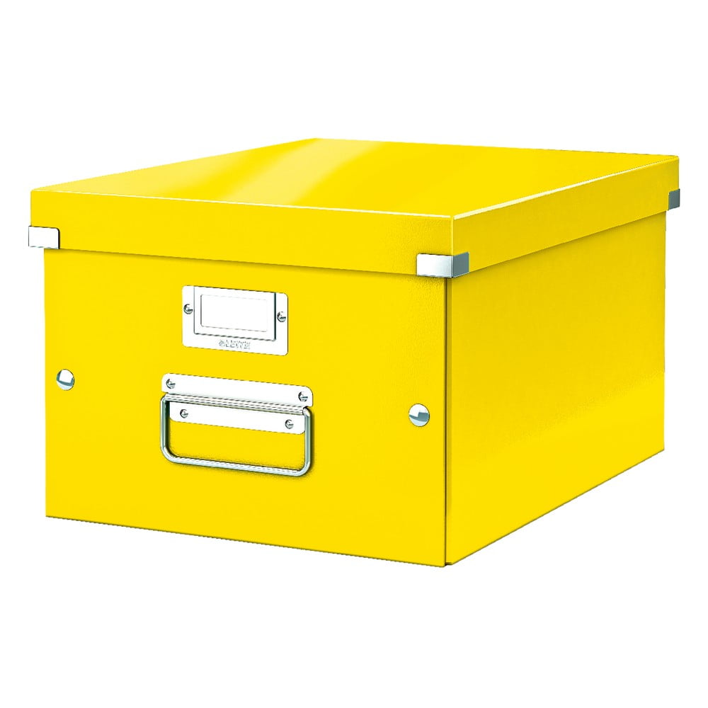 Žlutá úložná krabice Leitz Universal, délka 37 cm