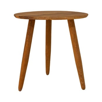 Masă cafea din lemn masiv de stejar canett uno, ø 40 cm