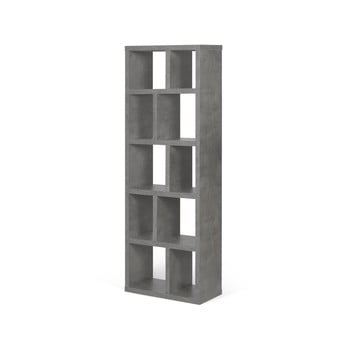 Bibliotecă temahome berlin, înălțime 198 cm, gri