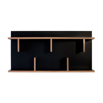 Rafturi de perete temahome bern, 90 cm, negru