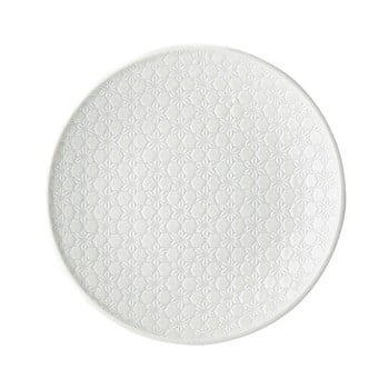 Farfurie din ceramică mij star, ø 25 cm, alb
