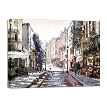 Tablou styler canvas watercolor paris mood, 85 x 113 cm