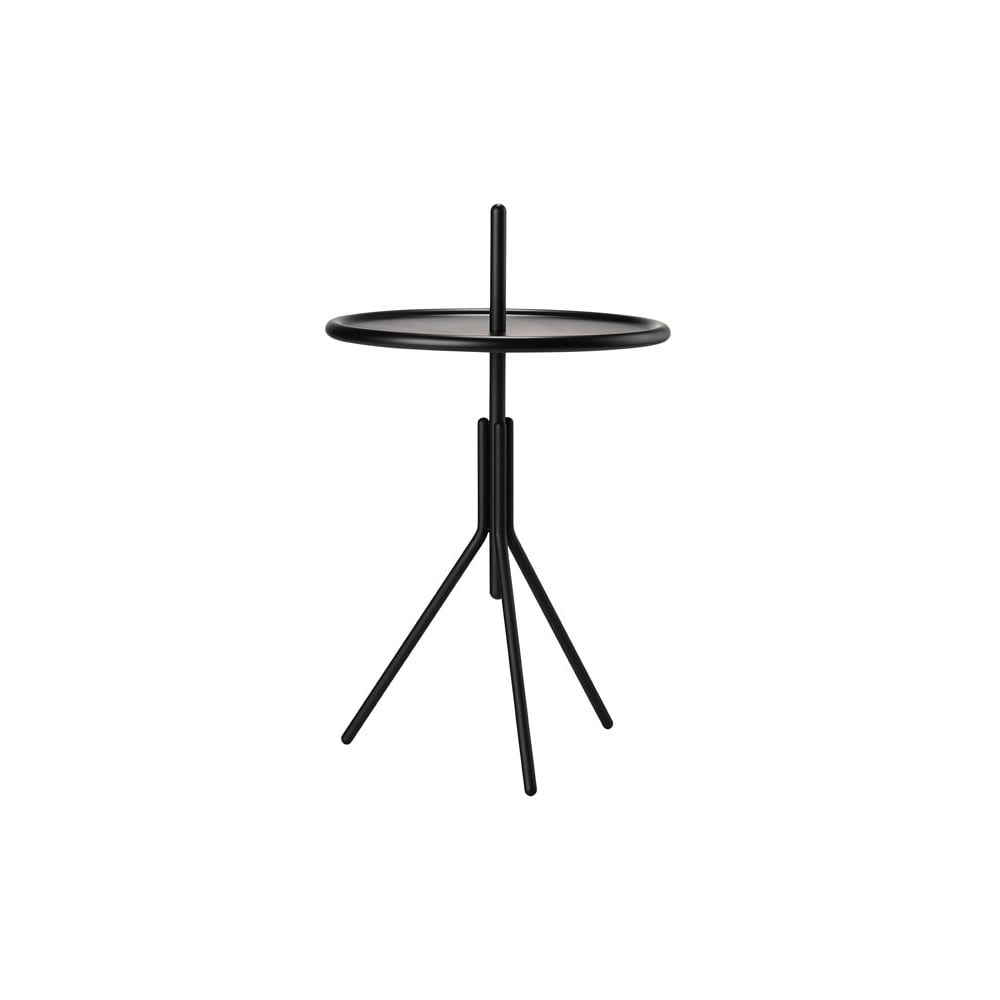 Černý kovový odkládací stolek Zone Inu, ø 33,8 cm