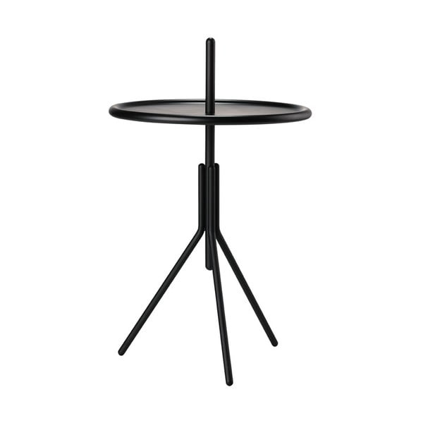Černý kovový odkládací stolek Zone Inu, ø 33,8 cm