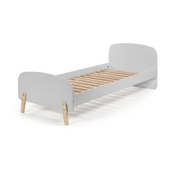 Pat pentru copii vipack kiddy, 200 x 90 cm, gri