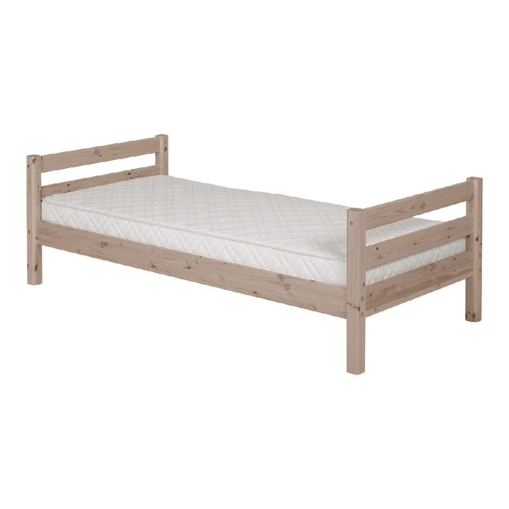 Hnědá dětská postel z borovicového dřeva Flexa Classic, 90 x 200 cm