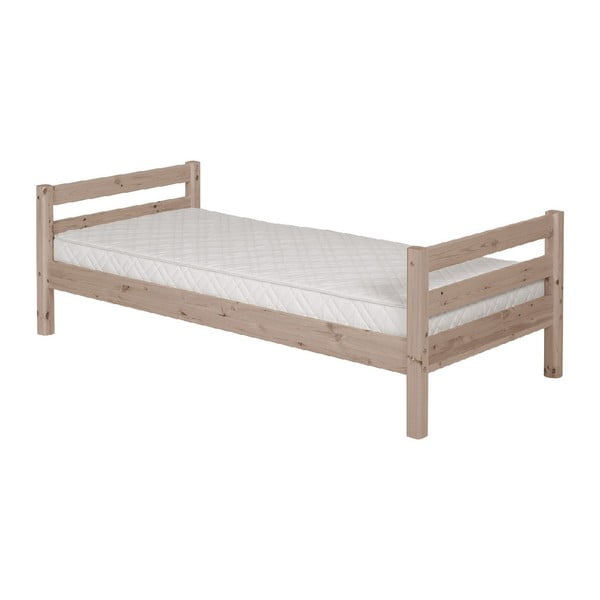 Hnědá dětská postel z borovicového dřeva Flexa Classic, 90 x 200 cm