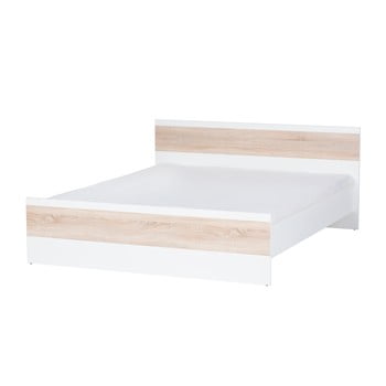 Pat szynaka meble wenecja, decor stejar, decor alb, 160 cm