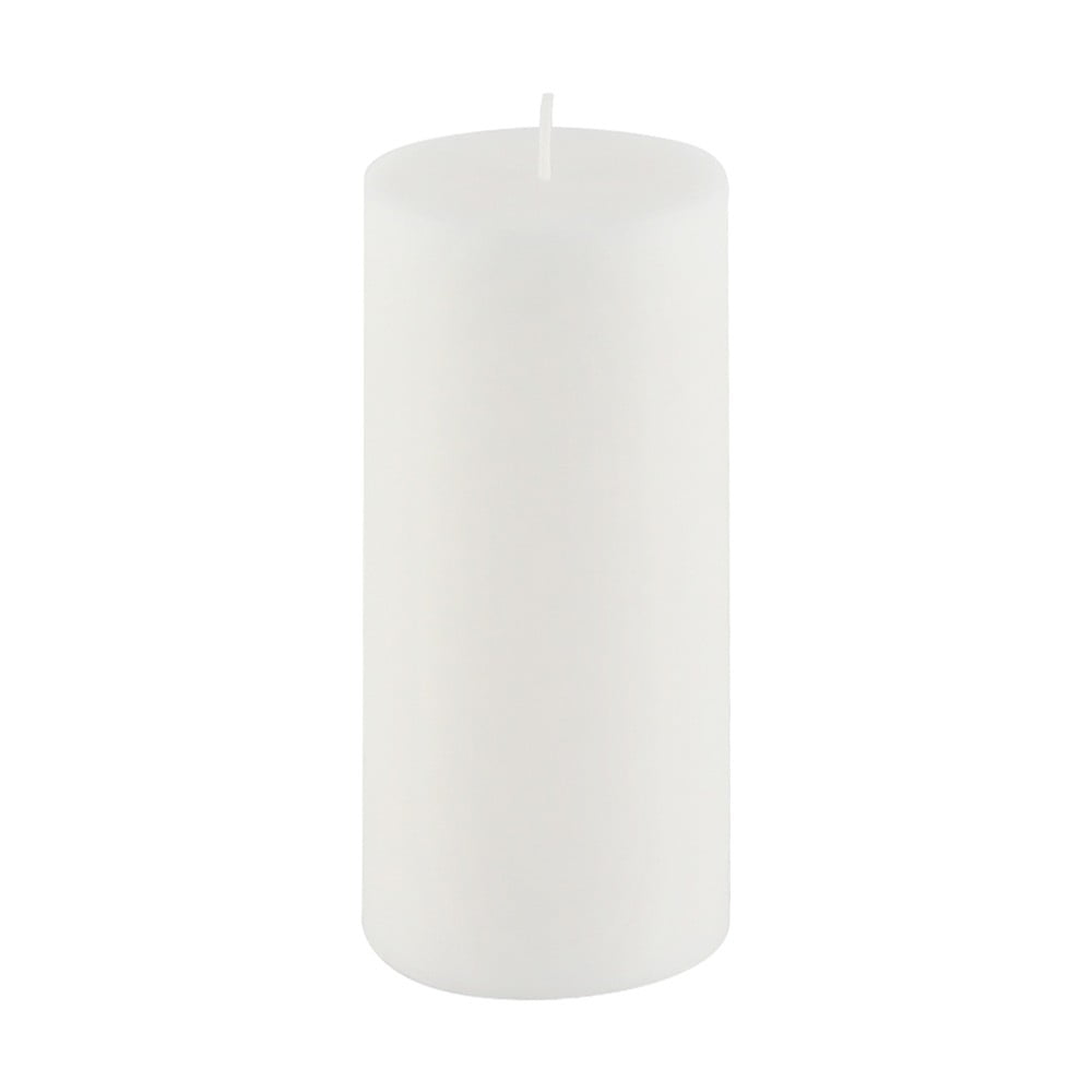 Bílá svíčka Ego Dekor Cylinder Pure, doba hoření 50 h