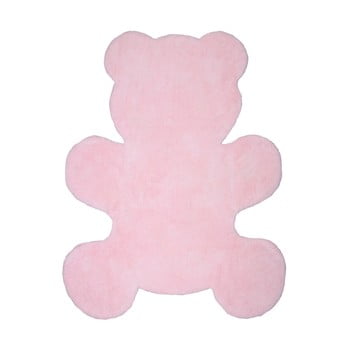 Covor pentru copii Nattiot Little Teddy, 80 x 100 cm, roz
