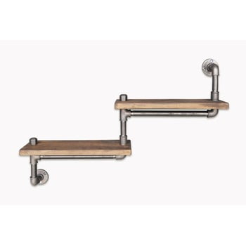 Raft din lemn și metal raffa pipe