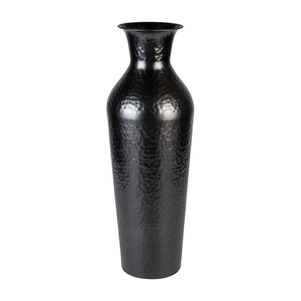 Černá ocelová vysoká váza (výška 56 cm) Dunja – White Label