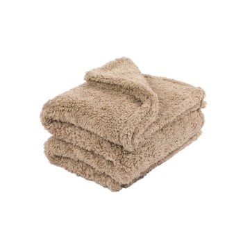 Pătură tiseco home studio teddy, 130 x 170 cm, maro fistic