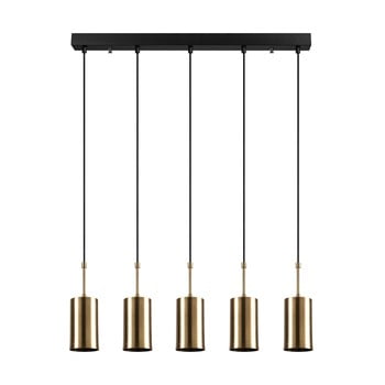 Lustră de 5 becuri opviq lights kem, auriu