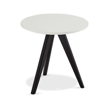 Măsuță auxiliară furnhouse life, Ø 40 cm, alb-negru