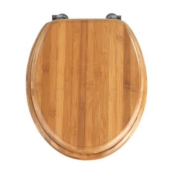 Capac wc din lemn de bambus wenko bamboo, 42,5 x 37 cm