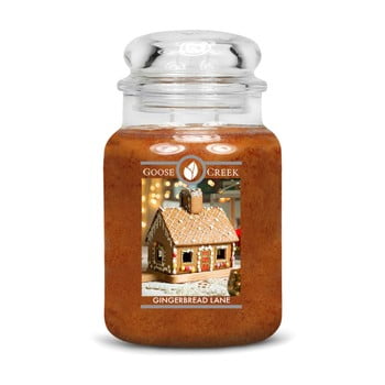 Lumânare parfumată în recipient de sticlă Goose Creek Gingerbread Lane, 150 ore de ardere