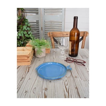 Set 6 farfurii orchidea milano fish, 20 x 18 cm, albastru
