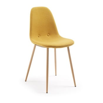 Scaun la forma lissy, galben muştar
