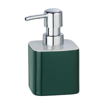 Dozator din ceramică pentru săpun lichid wenko elmo, verde închis