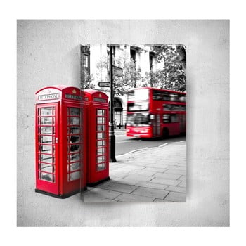 Tablou de perete 3d mosticx london street, 40 x 60 cm