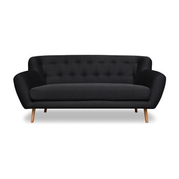 Canapea cu 2 locuri cosmopolitan design london, gri antracit