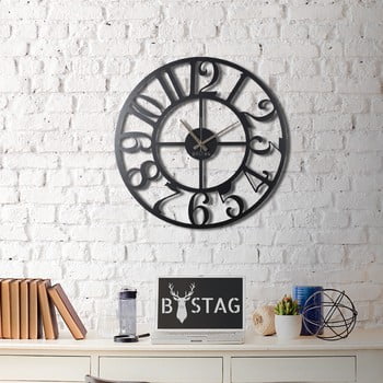 Ceas din metal pentru perete clasic, 70 x 70 cm