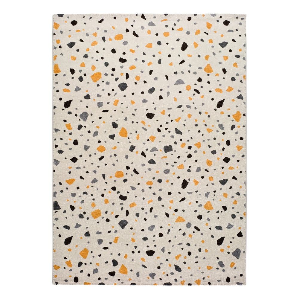 Bílý koberec Universal Adra Punto, 80 x 150 cm