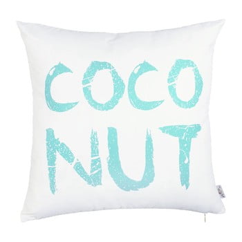Față de pernă apolena coconut, 43 x 43 cm, albastru-alb