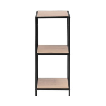 Bibliotecă de perete actona seaford, înălțime 82,5 cm, negru - maro