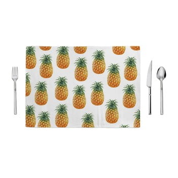 Suport farfurie home de bleu ananas, 35 x 49 cm