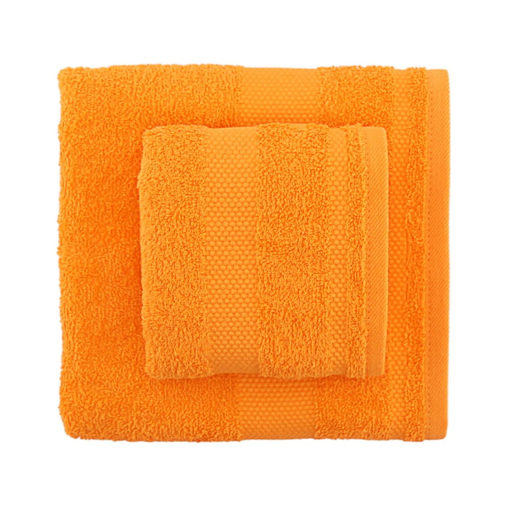Sada 2 oranžových ručníků Tommy