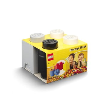 Set 3 cutii de depozitare din plastic LEGO®, 25 x 25,2 x 18,1 cm imagine
