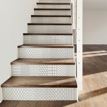 Set 2 autocolante pentru scări ambiance thorvald, 15 x 105 cm