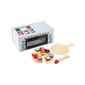 Set din lemn pentru preparat pizza pentru copii legler kitchen