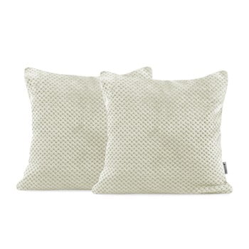 Set 2 fețe de pernă din microfibră decoking henry, 45 x 45 cm, crem