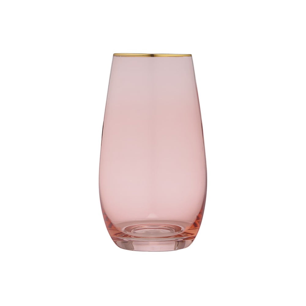 Růžová sklenice Ladelle Chloe, 700 ml