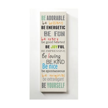 Tablou really nice things be adorable, 30 x 90 cm