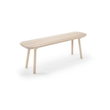 Bancă din lemn de frasin emko naïve, 140 cm, natural