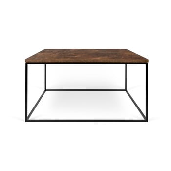 Măsuță temahome gleam cu picioare negre, 75 cm, maro