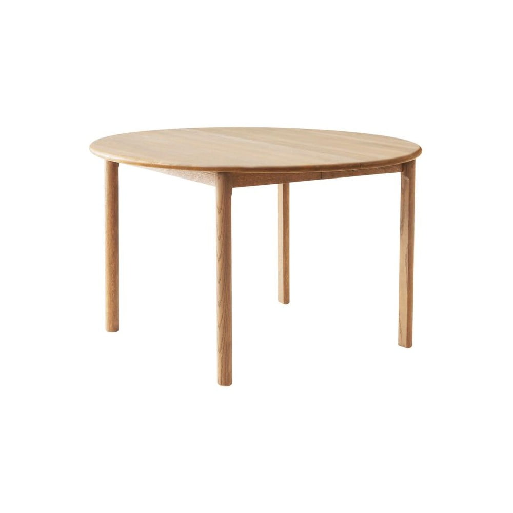 Kulatý rozkládací jídelní stůl z dubového dřeva v přírodní barvě ø 120 cm Noor – Hammel Furniture