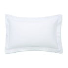 Bílý povlak na polštář z bavlněného saténu Bianca Luxury, 50 x 75 cm