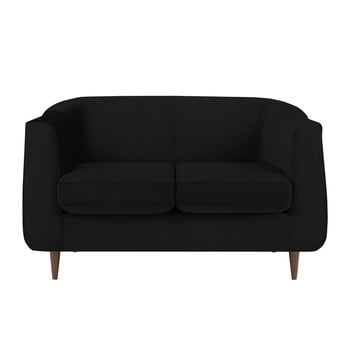 Canapea cu 2 locuri kooko home glam, negru