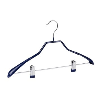 Umeraș antiderapant cu clipsuri pentru haine wenko hanger shape, albastru