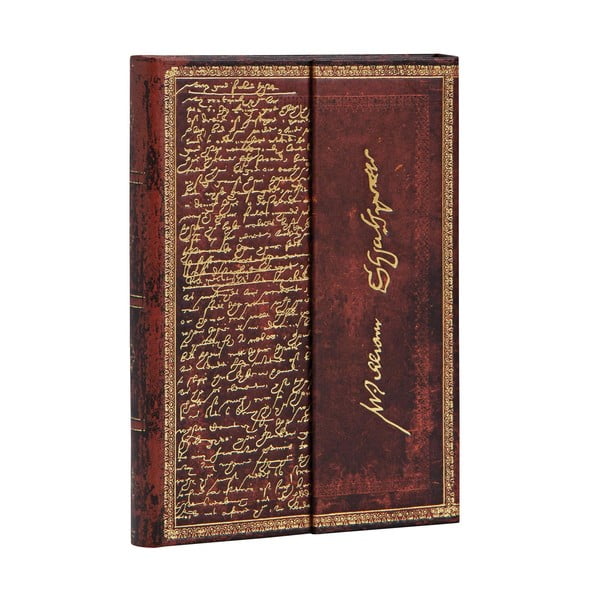Linkovaný zápisník s tvrdou vazbou Paperblanks Shakespeare, 10 x 14 cm