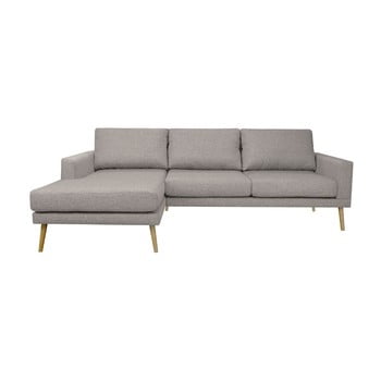 Colțar windsor & co sofas vega, partea stângă, gri deschis