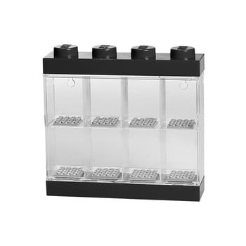 Cutie pentru 8 minifigurine lego®, alb - negru