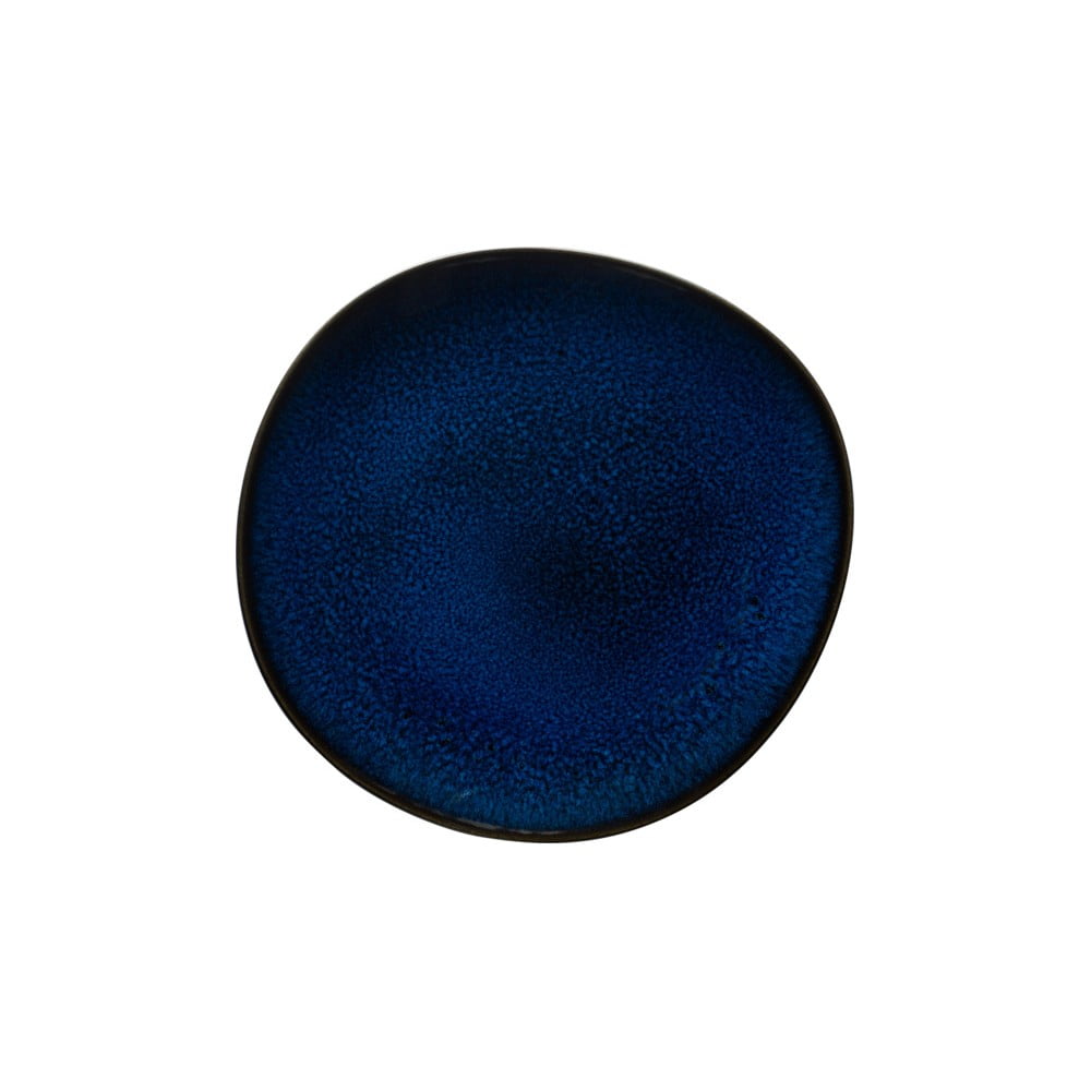 Tmavě modrý kameninový dezertní talíř Villeroy & Boch Like Lave, ø 23 cm